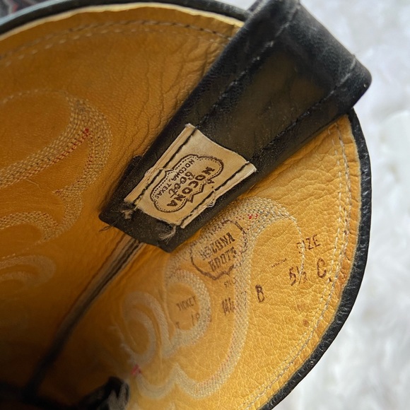 VINTAGE NOCONA RED SNAKESKIN COWBOY BOOTS - Picture 9 of 16